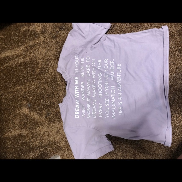 Purple day dreamer crop top - Picture 2 of 3